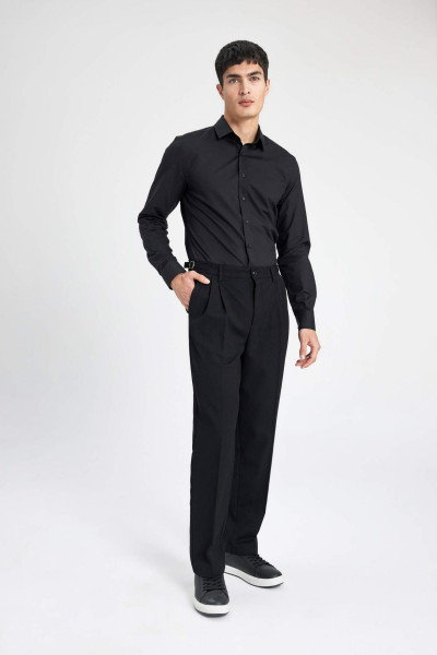 Slim Fit Dar Kesim Italyan Yaka Non Iron Ütü Gerektirmeyen Uzun Kollu Gömlek 24y801003139 Slim Fit Dar Kesim Italyan Yaka Non Iron Ütü Gerektirmeyen Uzun Kollu Gömlek 24y801003139