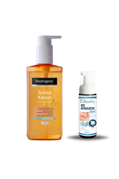 Yağsız Yüz Temizleme Jeli 200 ml + Hediye Diş Beyazlatıcı Köpük Yağsız Yüz Temizleme Jeli 200 ml + Hediye Diş Beyazlatıcı Köpük