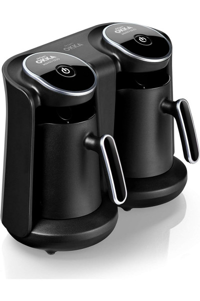 Okka Minio Duo İkili Türk Kahve Makinesi - Krom / 880 Watt Okka Minio Duo İkili Türk Kahve Makinesi - Krom / 880 Watt