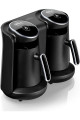 Okka Minio Duo İkili Türk Kahve Makinesi - Krom / 880 Watt Okka Minio Duo İkili Türk Kahve Makinesi - Krom / 880 Watt
