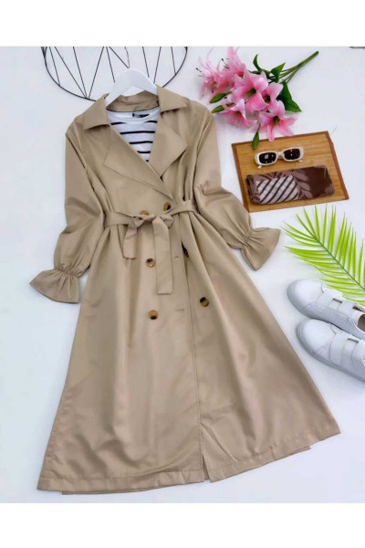 SOFT BÜZGÜLÜ TRENÇKOT SOFT BÜZGÜLÜ TRENÇKOT