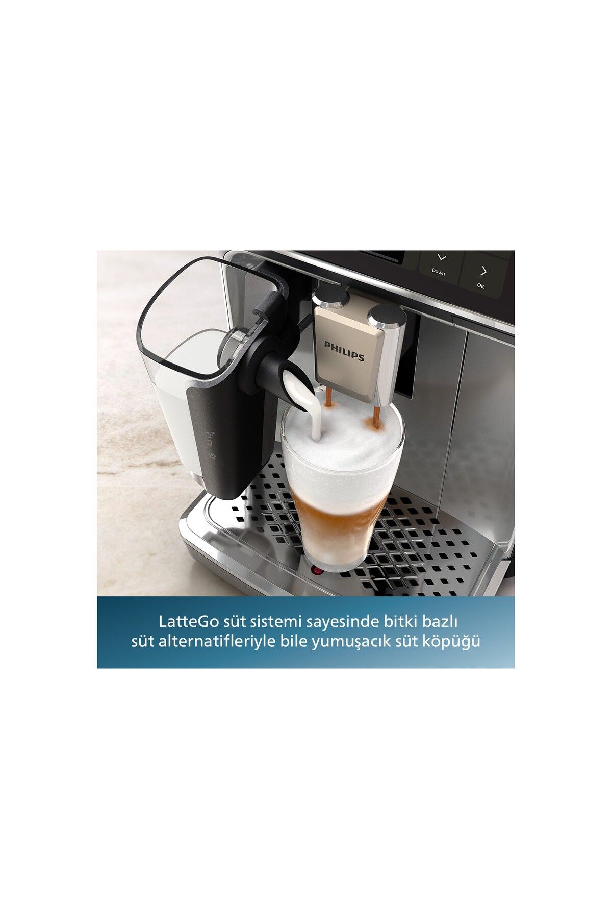 Premium LatteGo Tam Otomatik Espresso Makinesi 20 çeşit Sıcak ve Soğuk içecek Premium LatteGo Tam Otomatik Espresso Makinesi 20 çeşit Sıcak ve Soğuk içecek