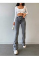 Zynpumem Füme İspanyol Paça Likralı Esnek Yüksek Bel Pantolon Jean (Exstra Rahat) Zynpumem Füme İspanyol Paça Likralı Esnek Yüksek Bel Pantolon Jean (Exstra Rahat)