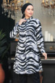 Viskon Tunik Sarmal Zebra Desen Düğmeli Tunik Pamuklu Tunik Diz Üstü Tunik Viskon Tunik Sarmal Zebra Desen Düğmeli Tunik Pamuklu Tunik Diz Üstü Tunik