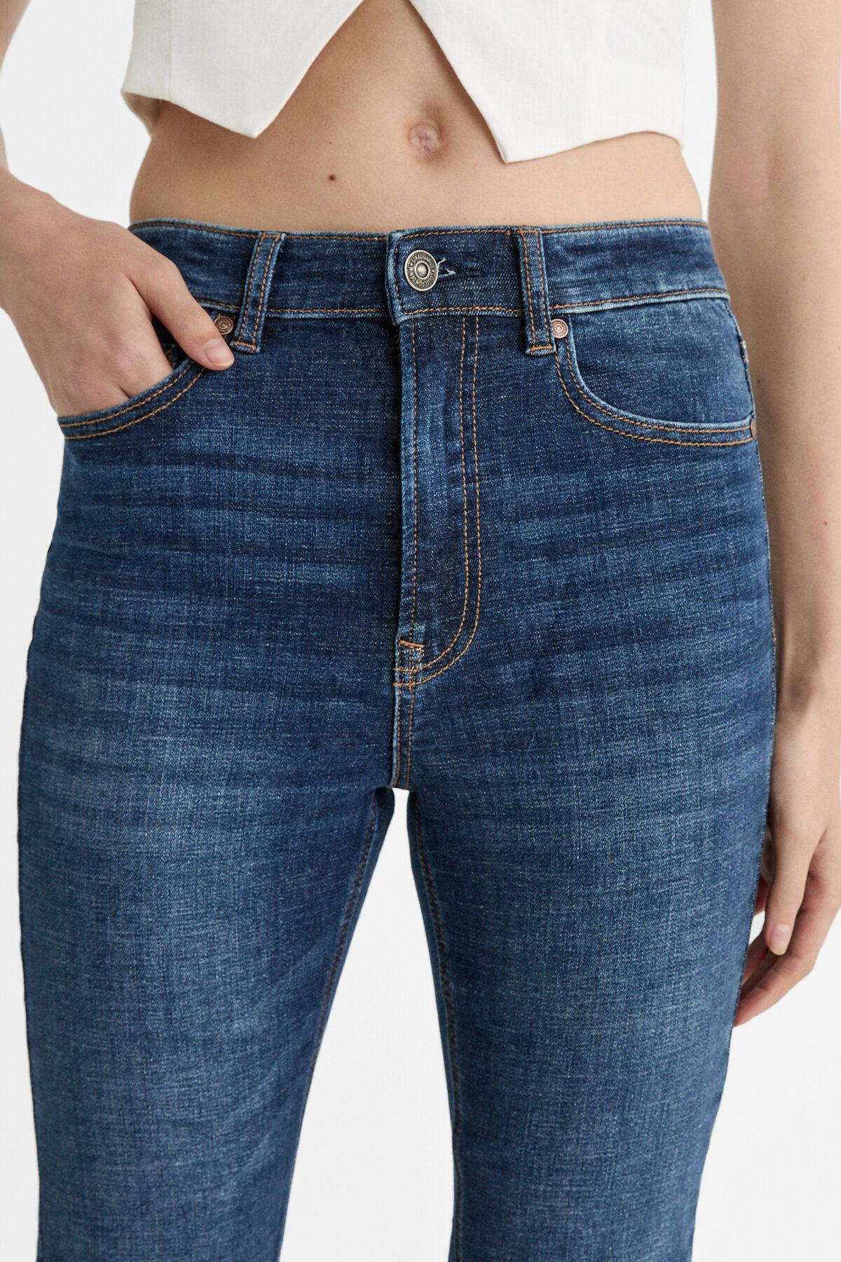 Yırtmaçlı İspanyol Paça Jean Yırtmaçlı İspanyol Paça Jean