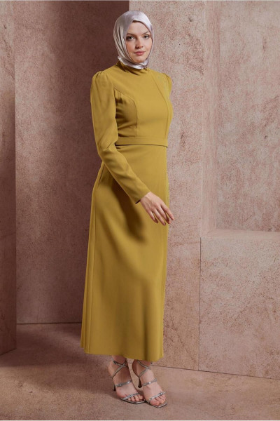 TAŞ BASKILI ELBİSE 42886 TAŞ BASKILI ELBİSE 42886