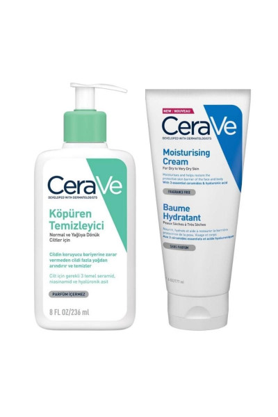 Foaming Cleanser Köpüren Temizleyici Yağlı Ve Karma Cilt 236 ml Nemlendirici Krem 177 ml Yü Foaming Cleanser Köpüren Temizleyici Yağlı Ve Karma Cilt 236 ml Nemlendirici Krem 177 ml Yü