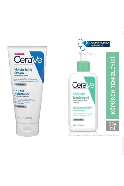 Foaming Cleanser Köpüren Temizleyici Yağlı Ve Karma Cilt 236 ml Nemlendirici Krem 177 ml Yü Foaming Cleanser Köpüren Temizleyici Yağlı Ve Karma Cilt 236 ml Nemlendirici Krem 177 ml Yü
