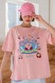 Kirby Anime Korean Somon Oversize Salas Boyfriend Kadın T-shirt Kirby Anime Korean Somon Oversize Salas Boyfriend Kadın T-shirt