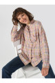 Regular Fit Kareli Cepli Pembe Kadın Uzun Kol Gömlek Cl1061047 Regular Fit Kareli Cepli Pembe Kadın Uzun Kol Gömlek Cl1061047