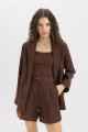 Oversize Fit Keten Blazer Ceket C1437AX24SM Oversize Fit Keten Blazer Ceket C1437AX24SM