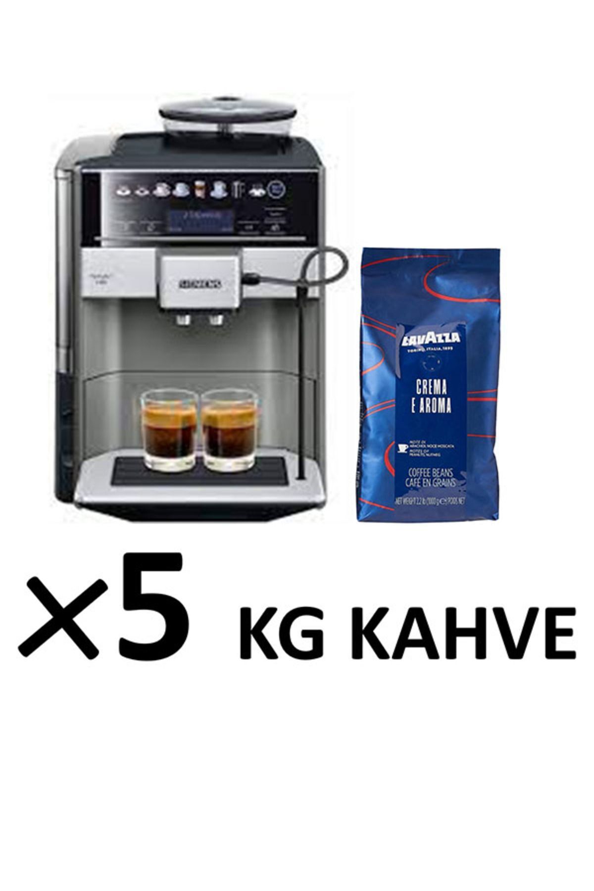 TE655203RW EQ.6 Plus Tam Otomatik Espresso Makinesi 5 Kg Lavazza Kahve Hediyeli TE655203RW EQ.6 Plus Tam Otomatik Espresso Makinesi 5 Kg Lavazza Kahve Hediyeli