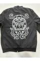 Skull Kurukafa Baskılı Bomber Ceket Skull Kurukafa Baskılı Bomber Ceket