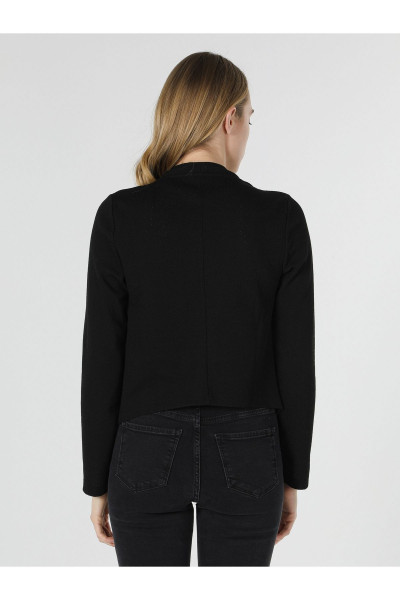 Regular Fit Blazer Siyah Kadın Ceket Cl1058178 Regular Fit Blazer Siyah Kadın Ceket Cl1058178