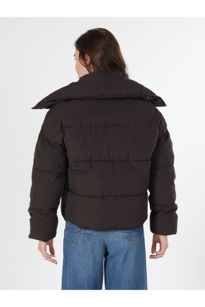 Regular Fit Şişme Kahverengi Kadın Mont Cl1060938 Regular Fit Şişme Kahverengi Kadın Mont Cl1060938
