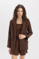 Oversize Fit Keten Blazer Ceket C1437AX24SM Oversize Fit Keten Blazer Ceket C1437AX24SM