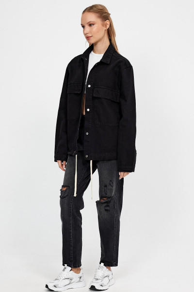 ÖZEL KOLEKSİYON, OVERSİZE DENİM CEKET (UN-3056) ÖZEL KOLEKSİYON, OVERSİZE DENİM CEKET (UN-3056)