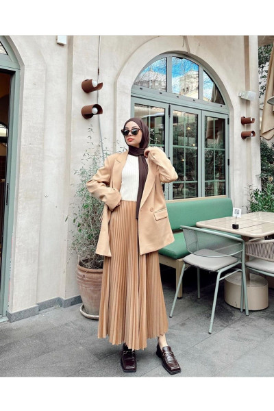 Piliseli Tesettür Etek Piliseli Tesettür Etek