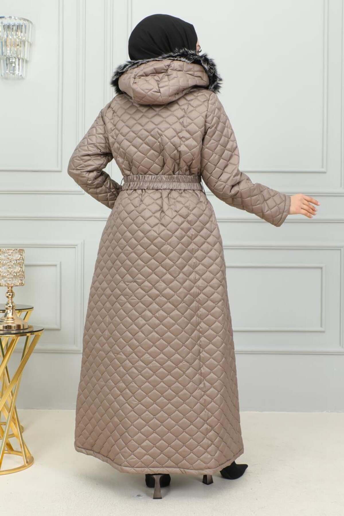 Kemerli Şişme Mont BEJ Kemerli Şişme Mont BEJ