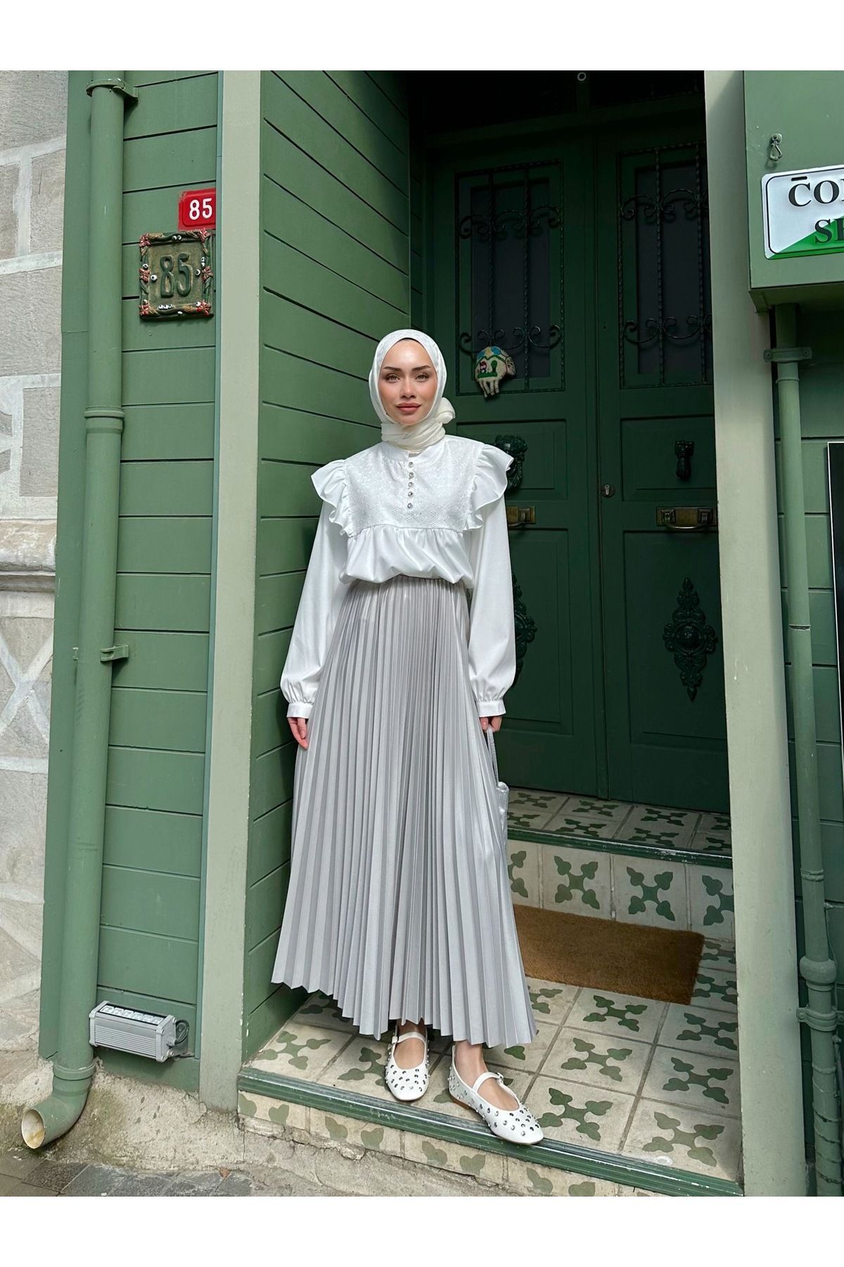 Piliseli Tesettür Etek Piliseli Tesettür Etek