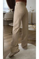 Leo  90's Kadın Krem İç Göstermez Yüksek Bel Wide Leg Bol Paça Salaş Likralı Palazzo Jean Leo  90's Kadın Krem İç Göstermez Yüksek Bel Wide Leg Bol Paça Salaş Likralı Palazzo Jean