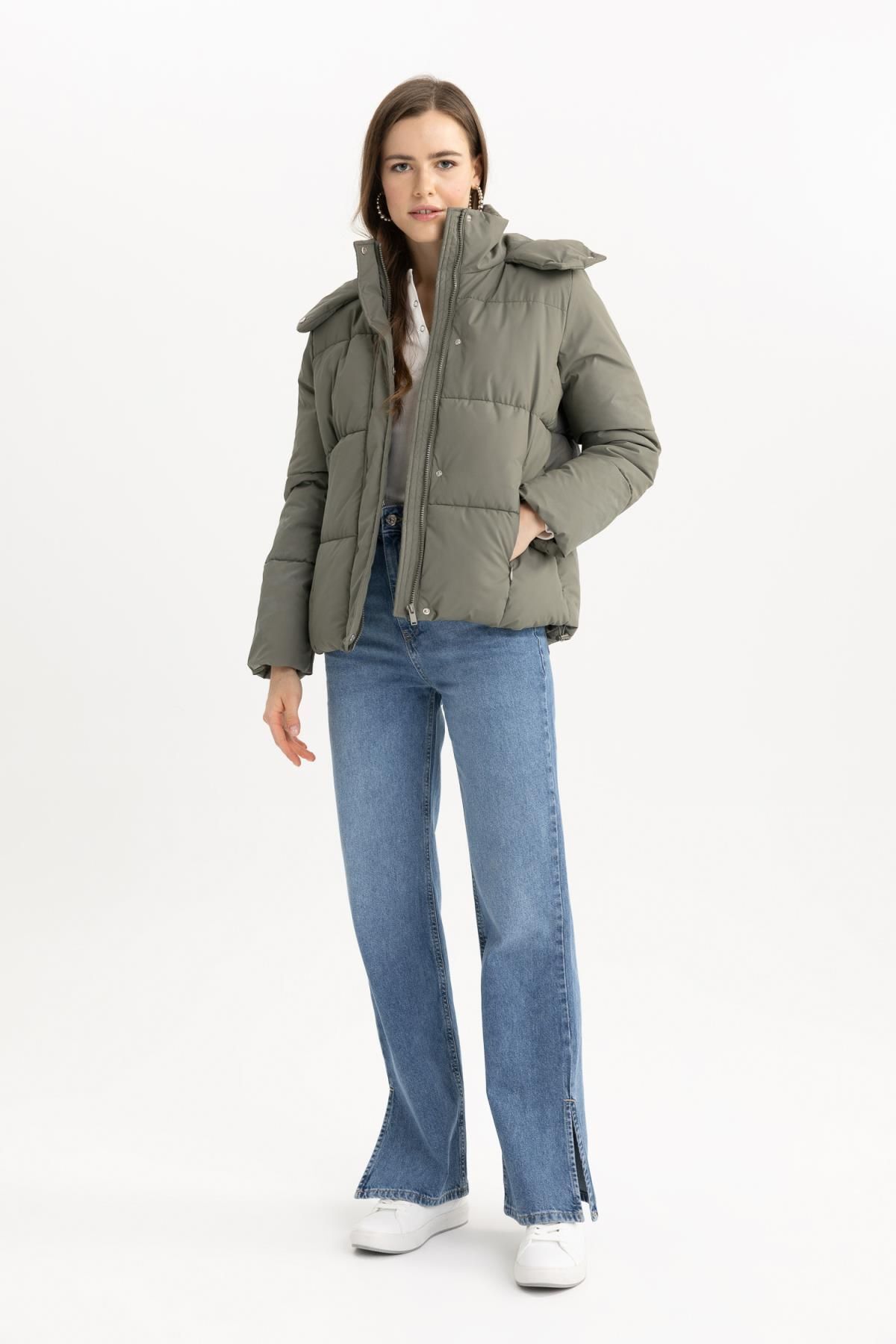 Su Geçirmez Relax Fit Kapüşonlu Şişme Mont A4090ax23wn Su Geçirmez Relax Fit Kapüşonlu Şişme Mont A4090ax23wn