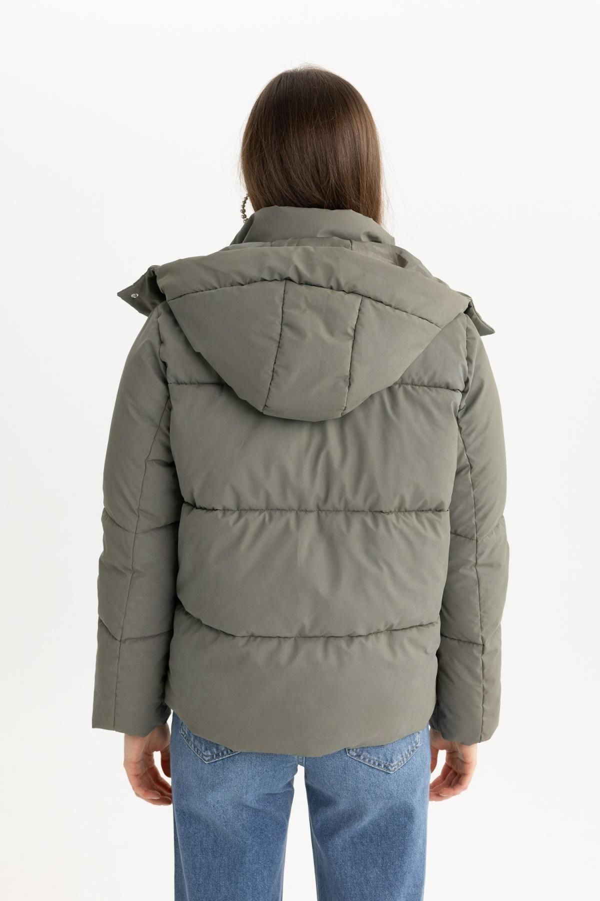 Su Geçirmez Relax Fit Kapüşonlu Şişme Mont A4090ax23wn Su Geçirmez Relax Fit Kapüşonlu Şişme Mont A4090ax23wn