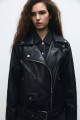 Oversize Suni Deri Biker Ceket Oversize Suni Deri Biker Ceket
