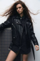 Oversize Suni Deri Biker Ceket Oversize Suni Deri Biker Ceket