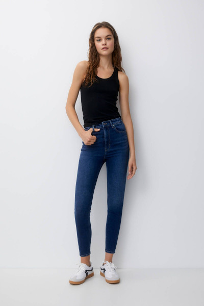 Süper yüksek bel skinny jean