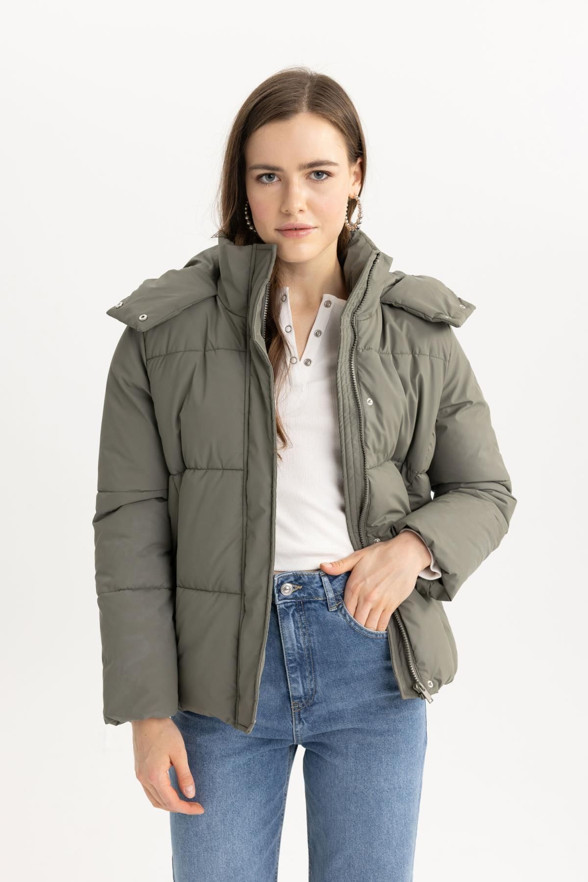 Su Geçirmez Relax Fit Kapüşonlu Şişme Mont A4090ax23wn Su Geçirmez Relax Fit Kapüşonlu Şişme Mont A4090ax23wn