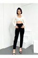 Siyah Kadın Mom Jean Yüksek Bel Likrasız %100 Pamuk Kot Pantolon Anna Model Siyah Kadın Mom Jean Yüksek Bel Likrasız %100 Pamuk Kot Pantolon Anna Model