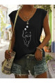 Kadın V Yaka Kolsuz Oversize Salas Boyfriend T-shirt Kadın V Yaka Kolsuz Oversize Salas Boyfriend T-shirt
