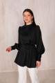 SİYAH Saten Tunik 32-2037 SİYAH Saten Tunik 32-2037