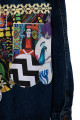 Lacivert Patchli Denim Ceket, Kadın Kot Ceket, Tasarım Denim Ceket Lacivert Patchli Denim Ceket, Kadın Kot Ceket, Tasarım Denim Ceket