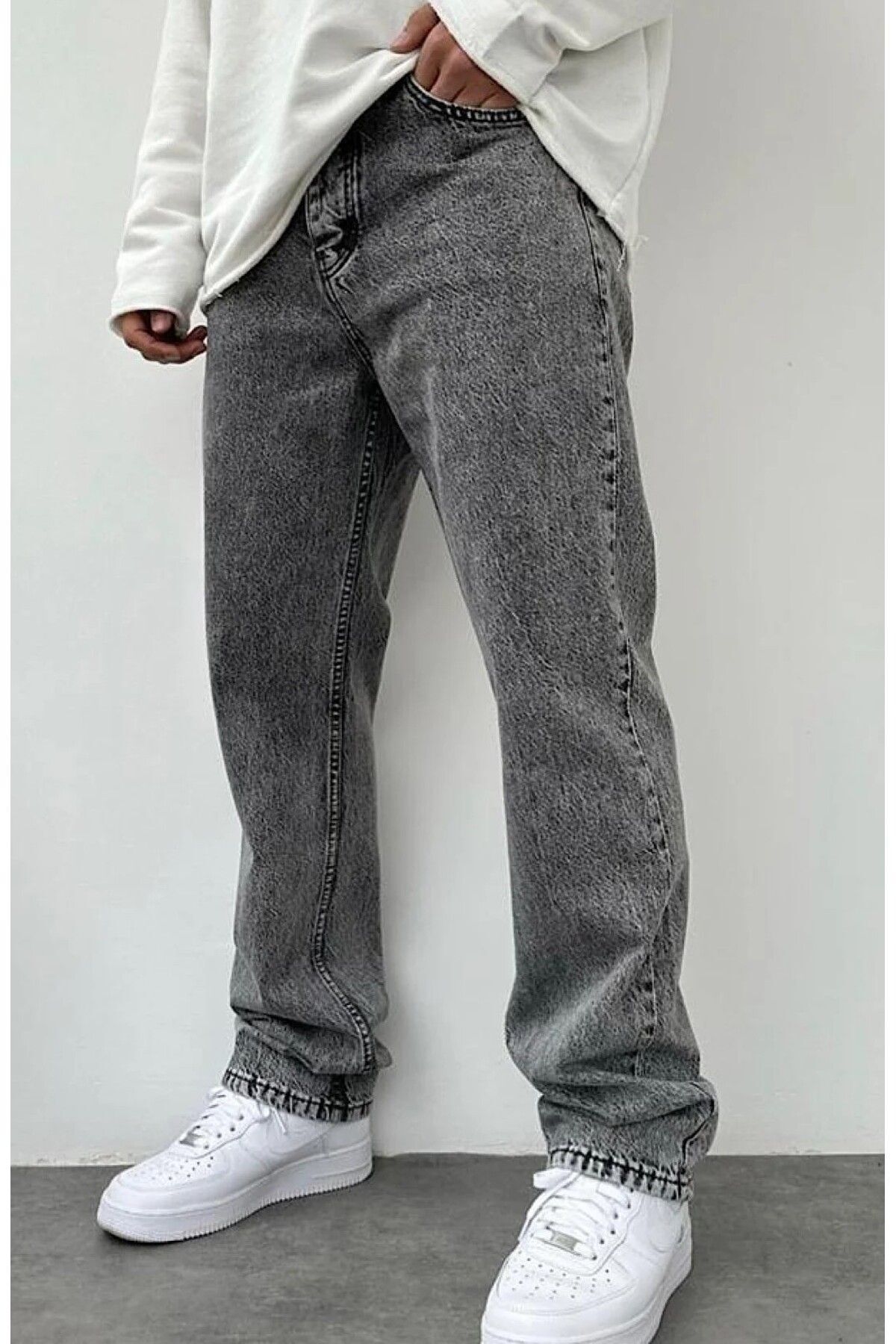 kaizerdenim füme erkek bagy pantolon kaizerdenim füme erkek bagy pantolon