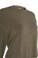 Önü Çıt Çıt Detaylı Örme Sweatshirt Önü Çıt Çıt Detaylı Örme Sweatshirt