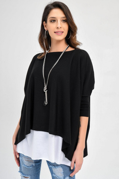 Kadın Triko Panço 20w104 Kadın Triko Panço 20w104