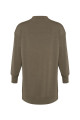 Önü Çıt Çıt Detaylı Örme Sweatshirt Önü Çıt Çıt Detaylı Örme Sweatshirt