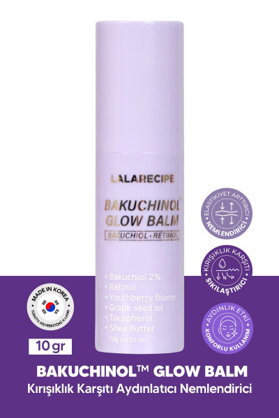 Kırışıklık Karşıtı ve Nemlendirici Stick Balm LALARECIPE Bakuchinol Glow Multi Balm Kırışıklık Karşıtı ve Nemlendirici Stick Balm LALARECIPE Bakuchinol Glow Multi Balm