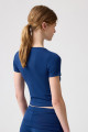x Melodi Lacivert Bedene Oturan Tişört Short Fitted x Melodi Lacivert Bedene Oturan Tişört Short Fitted