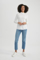 Regular Fit Ribana Uzun Kollu Üst C1025ax23wn Regular Fit Ribana Uzun Kollu Üst C1025ax23wn