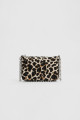 Leopar desenli boncuklu mini çanta Leopar desenli boncuklu mini çanta