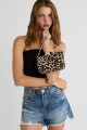 Leopar desenli boncuklu mini çanta Leopar desenli boncuklu mini çanta