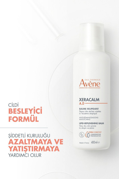 Xeracalm A.D. Çok Kuru ve Atopiye Eğilimli Ciltler İçin Nemlendirici Balsam 400 ml Xeracalm A.D. Çok Kuru ve Atopiye Eğilimli Ciltler İçin Nemlendirici Balsam 400 ml