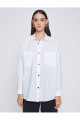 Oversize Gömlek Çıtçıtlı Cepli Oversize Gömlek Çıtçıtlı Cepli