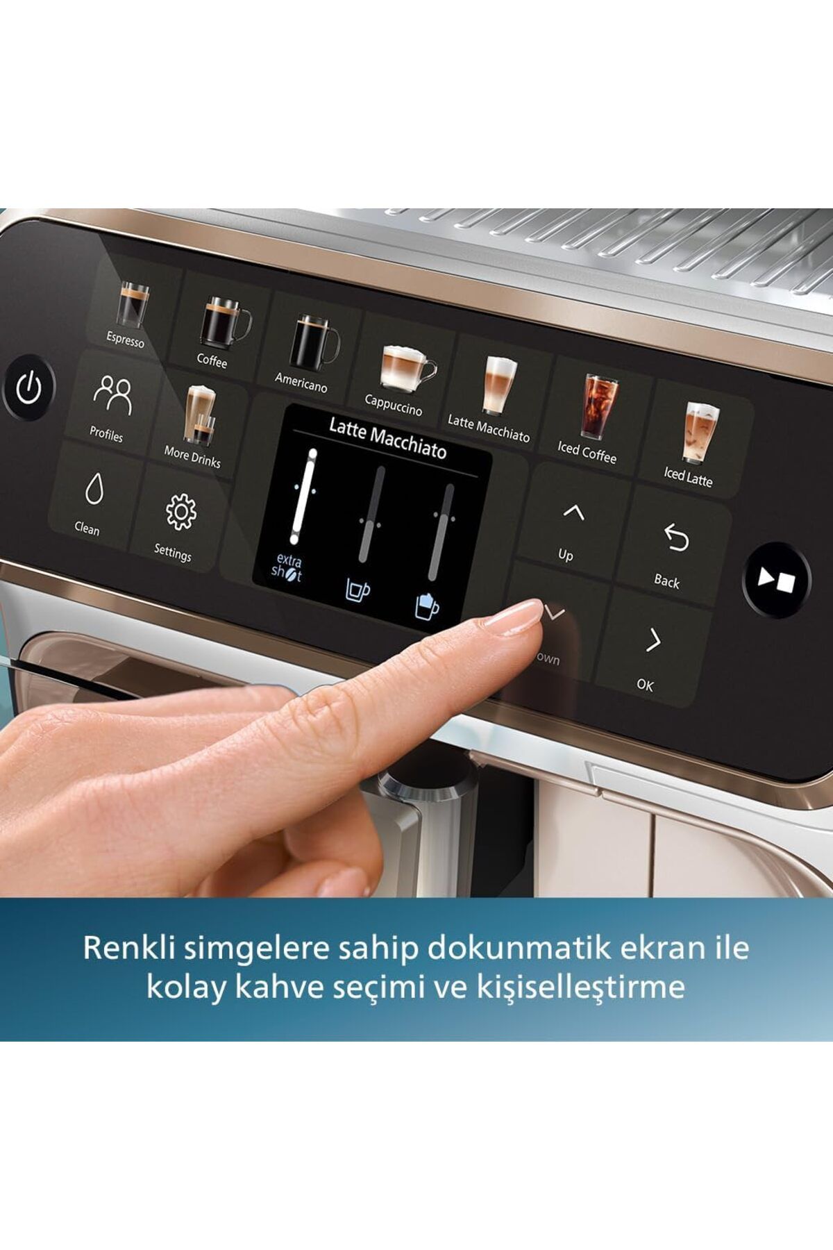 LatteGo Espresso Makinesi, 5500 Serisi, SilentBrew 1500 Watt 20 Sıcak ve Soğuk İçecek LatteGo Espresso Makinesi, 5500 Serisi, SilentBrew 1500 Watt 20 Sıcak ve Soğuk İçecek