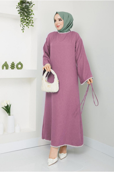 Tesettür Nakışlı Elbise Tesettür Nakışlı Elbise