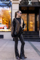 Kahve Baklava Desen Oversize Triko Kahve Baklava Desen Oversize Triko