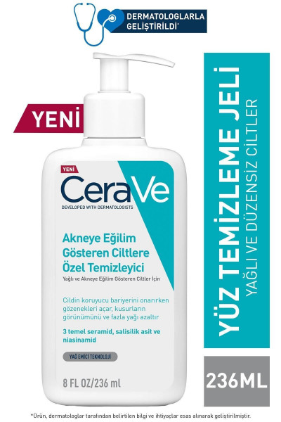 Akneye Eğilim Gösteren Ciltler Için Özel Temizleyici 236ml Akneye Eğilim Gösteren Ciltler Için Özel Temizleyici 236ml